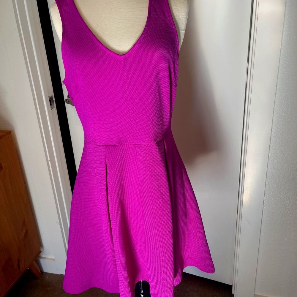 Fuscia Waffle Dress
